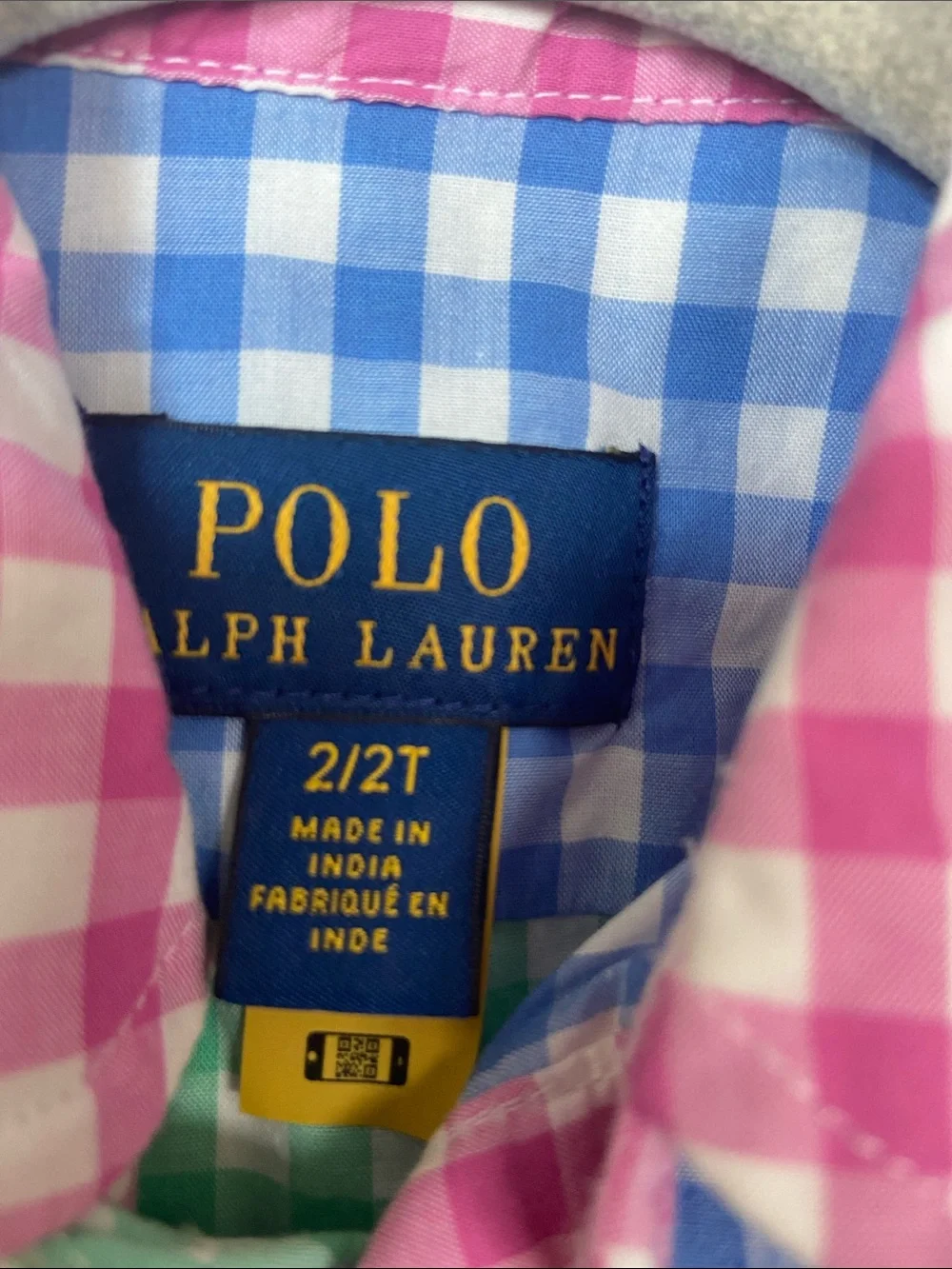 Ralph Lauren Pink, Green & Blue Gingham Polo Dress